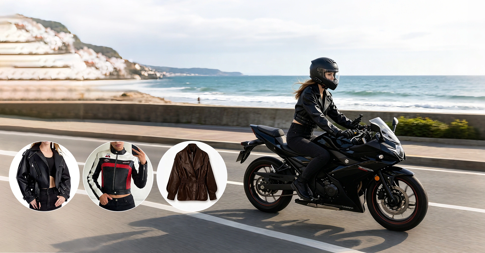 Nhà sản xuất áo khoác Biker giả da cắt ngắn